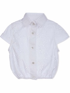 Lapin House рубашка с английской вышивкой