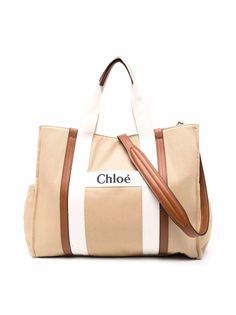 Chloé Kids пеленальная сумка с нашивкой-логотипом