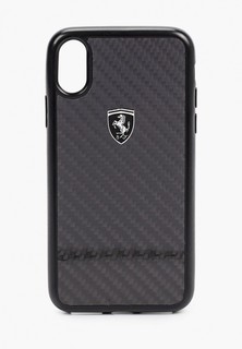 Чехол для iPhone Ferrari X / XS, Heritage Real carbon Black