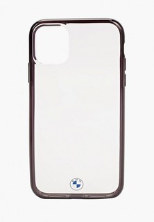 Чехол для iPhone BMW 11, Signature PC/TPU Transparent Hard/metal effect Black edges