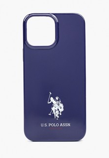 Чехол для iPhone U.S. Polo Assn. 13 Pro Max, TPU Logo Small horse Hard Navy