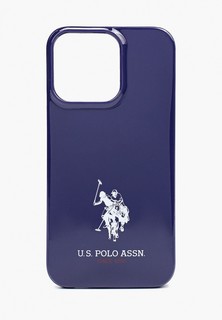 Чехол для iPhone U.S. Polo Assn. 13 Pro, horse Hard Navy