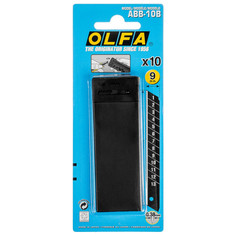 Лезвия для ножей лезвие для ножа OLFA Black Max сегментное 9 мм, 10 шт