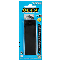 Лезвия для ножей лезвие для ножа OLFA Black Max сегментное 9 мм, 10 шт
