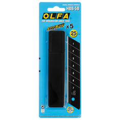 Лезвия для ножей лезвие для ножа OLFA Black Max сегментное 25 мм, 5 шт