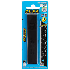 Лезвия для ножей лезвие для ножа OLFA Black Max сегментное 18 мм, 10 шт
