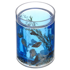 Стаканы для ванной стакан для зубных щеток VANSTORE Лагуна акрил синий