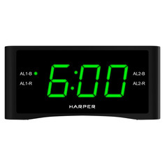 Радиочасы, часы электронные радиочасы HARPER HCLK-1006 с будильником
