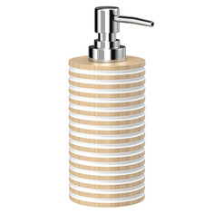 Дозаторы дозатор для жидкого мыла FORA Spiral настольный natural полирезин бело-бежевый