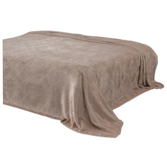 Пледы плед TEXREPUBLIC Дамаск 200х220см коричневый, арт.18485