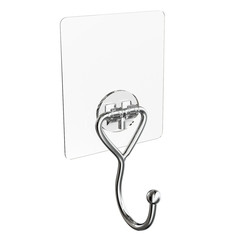 Крючки и планки для ванной комнаты крючок для ванной одинарный KLIEBER lite на силиконовом креплении хром Kleber