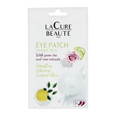 LA CURE BEAUTE Патчи для глаз гидрогелевые с экстрактом розы и зеленого чая