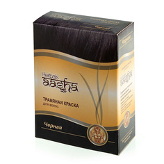 травяная краска для волос Черный Aasha Herbals