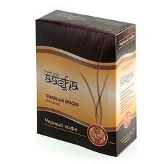 травяная краска для волос Черный кофе Aasha Herbals