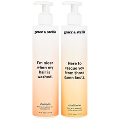 Шампунь и Кондиционер с маслом Арганы Grace and Stella