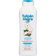 Tulipan Negro Увлажняющий крем-гель для душа и пена для ванны 2в1 Хлопок и тальк
