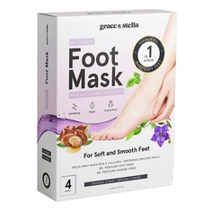 Носочки для педикюра Dr. Pedicure оригинальные 4 пары 180 МЛ Grace and Stella