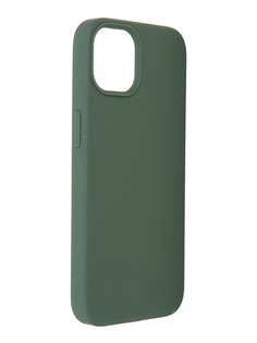 Защитный чехол LuxCase для APPLE iPhone 13 Liquid Silicone 2mm Dark Green 69050