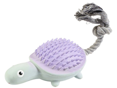 Игрушка латекс ZooOne Черепаха с канатом 26cm L-449