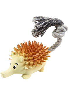 Игрушка латекс ZooOne Ёж с канатом 23cm L-448