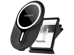 Держатель Neekin Energy W2 Magnetic Car Mount with Wireless Charging TSLA Black 25805 Nillkin