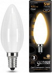Лампа GAUSS LED Filament Свеча OPAL E14 5W 420lm 2700К 103201105 Упаковка 10шт