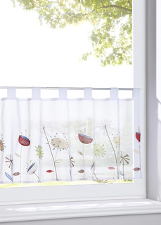 Кухонная штора с цветочной вышивкой Bonprix