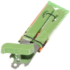 Ключ консервный с пластиковыми ручками, зеленый, навеска, Мультидом, Бабочка, YW-CO32G/D-034G
