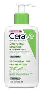 Увлажняющий и очищающий крем-гель CeraVe для нормальной и сухой кожи лица и тела, 236мл