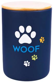 Бокс керамический КерамикАрт &quot;WOOF&quot; для хранения корма, 1900мл