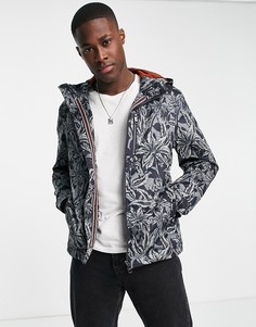 Темно-синий бомбер с принтом Ted Baker