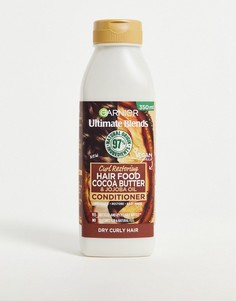 Кондиционер для сухих и вьющихся волос с маслом какао Garnier – Cocoa Butter, 350 мл-Бесцветный