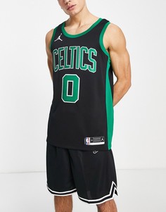 Черная трикотажная майка Nike Basketball NBA Boston Celtics Jayson Tatum Swingman-Черный