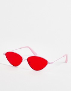 Красные солнцезащитные очки в форме капли Skinnydip-Красный