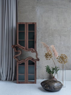 Стеллаж-буфет корень (odingeniy) коричневый 70x220x30 см.
