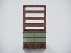 Стеллаж link (odingeniy) зеленый 110x205x30 см.
