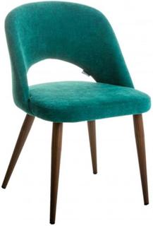 Кресло lars изумрудный/тёмный орех (r-home) бирюзовый 49x76x58 см.
