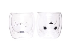 Набор стаканов с двойным стеклом animals 280 мл (2 шт) (repast) прозрачный 20x10x10 см.