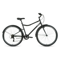 Велосипед FORWARD Parma 28 (2021), дорожный (взрослый), рама 19", колеса 28", черный матовый/белый, 14.34кг [rbkw1c187004]