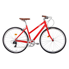 Велосипед BEARBIKE Amsterdam (2021), городской (взрослый), рама 19", колеса 28", красный, 10.6кг [1bkb1c388001]