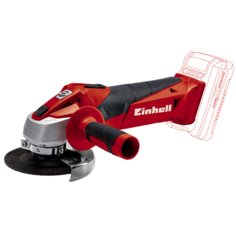 Шлифовальная машина Einhell PXC TC-AG (красный)