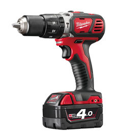 Ударная аккумуляторная дрель-шуруповерт Milwaukee M18 BPD-402C (черно-красный)