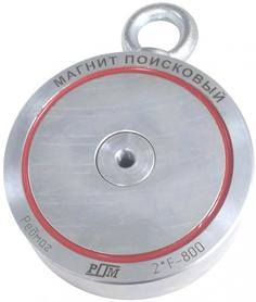Магнит Редмаг поисковый F800x2 (серебристый металлик)