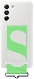 Клип-кейс Samsung Silicone Strap для Galaxy S21 FE (белый)