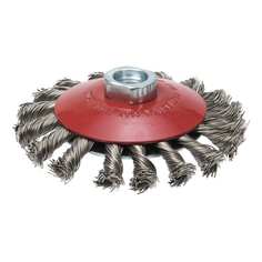 Щетка коническая эксперт № 539 для ушм (нержавеющая проволока 0.5 мм, 100 мм, м14x2) профоснастка 20804005