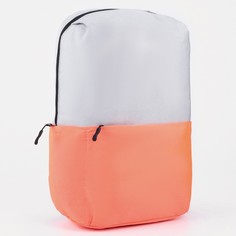 Рюкзак, отдел на молнии, наружный карман, цвет серый/оранжевый Textura