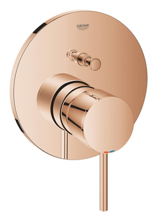 Смеситель для ванны GROHE Atrio New однорычажный, внешняя часть, круглая розетка, теплый закат глянец (24066DA3)
