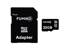 Карта памяти 32Gb - Fumiko Micro Secure Digital HC Class 10 UHS-I с переходником под SD FSD-05