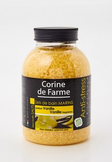 Соль для ванн Corine de Farme морская, с антистресс-эффектом