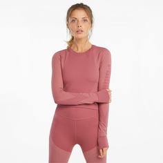 Футболка с длинным рукавом Seamless Long Sleeve Fitted Womens Training Tee Puma
